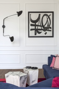 Фото интерьера гостиной дома в стиле фьюжн