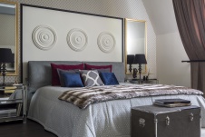 Фото интерьера спальни дома в стиле фьюжн