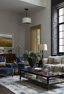 Фото интерьера гостиной дома в американском стиле