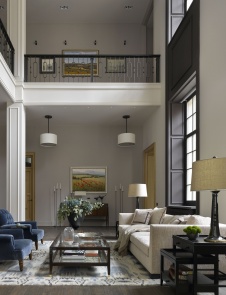 Фото интерьера гостиной дома в американском стиле