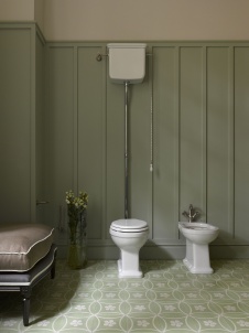 Фото интерьера гостевого санузла дома в американском стиле