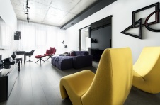 Фото интерьера гостиной квартиры в стиле минимализм