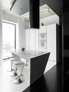 Фото интерьера кухни квартиры в стиле минимализм