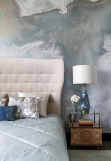 Фото интерьера спальни квартиры в стиле фьюжн