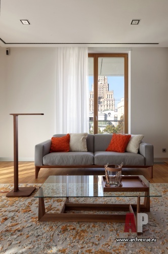 Фото интерьера гостиной квартиры в стиле авангард