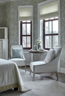 Фото интерьера спальни дома в стиле неоклассика