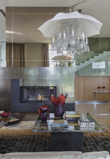 Фото интерьера каминной дома в современном стиле