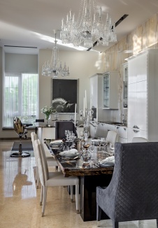 Фото интерьера кухни дома в современном стиле