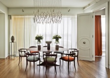 Фото интерьера столовой квартиры в стиле фьюжн