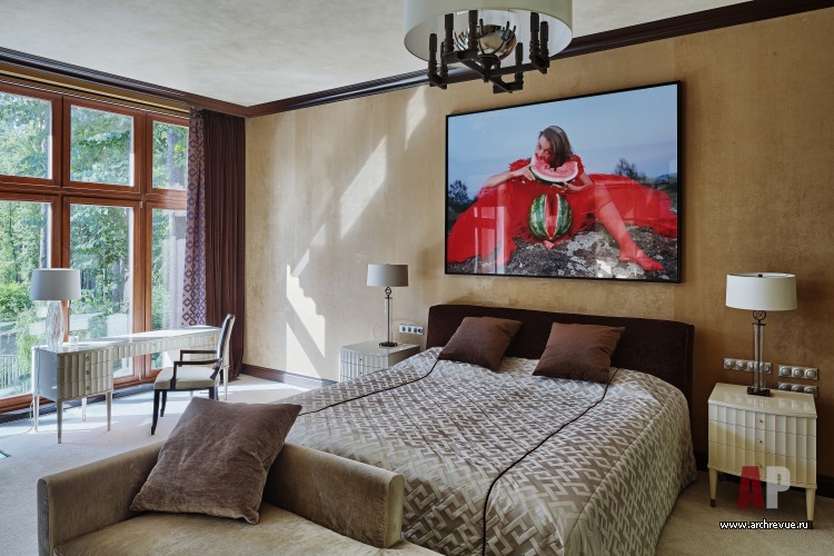 Фото интерьера спальни дома в стиле китч