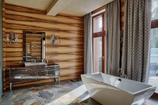 Фото интерьера ванной дома в стиле китч
