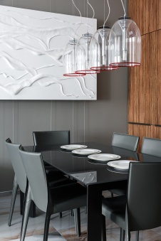 Фото интерьера столовой квартиры в современном стиле