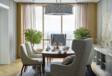 Фото интерьера столовой квартиры в американском стиле