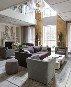 Фото интерьера гостиной дома в американском стиле