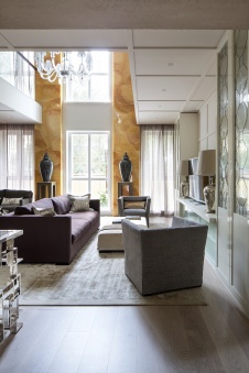 Фото интерьера гостиной дома в американском стиле