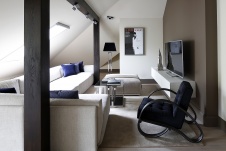 Фото интерьера зоны отдыха дома в американском стиле Фото интерьера мансарды дома в американском стиле