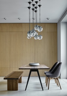 Фото интерьера столовой квартиры в стиле фьюжн