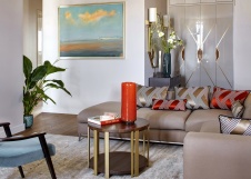 Фото интерьера гостиной квартиры в стиле фьюжн