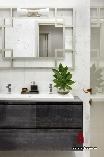 Фото интерьера санузла квартиры в стиле фьюжн