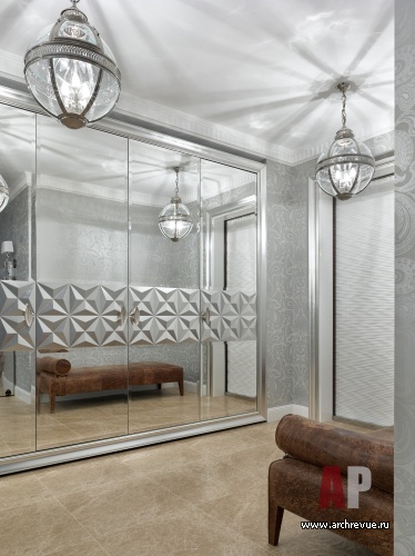 Фото интерьера входной зоны квартиры в американском стиле