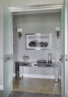 Фото интерьера входной зоны квартиры в американском стиле