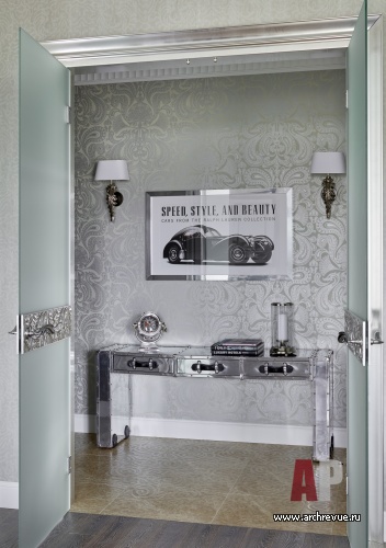 Фото интерьера входной зоны квартиры в американском стиле