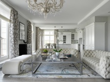 Фото интерьера гостиной квартиры в американском стиле