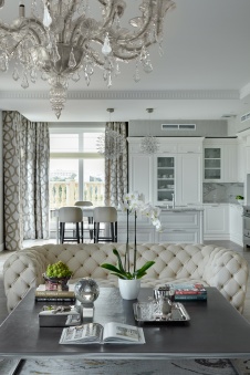 Фото интерьера гостиной квартиры в американском стиле