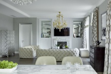 Фото интерьера столовой квартиры в американском стиле