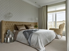 Фото интерьера спальни квартиры в американском стиле