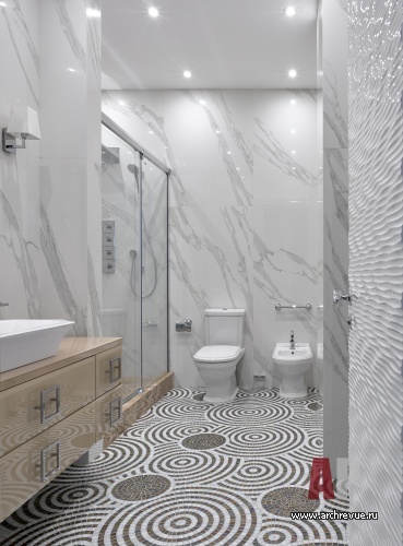 Фото интерьера санузла квартиры в американском стиле