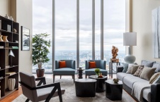 Фото интерьера гостиной квартиры в стиле фьюжн