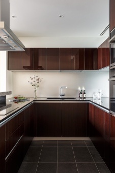 Фото интерьера кухни квартиры в стиле фьюжн