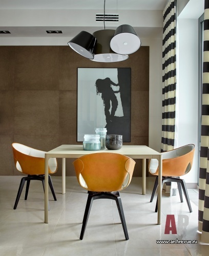 Фото интерьера столовая квартиры в современном стиле