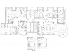 Планировка большой семейной квартиры для пары с тремя детьми.
