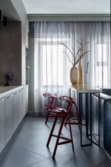 Фото интерьера кухни квартиры в стиле фьюжн