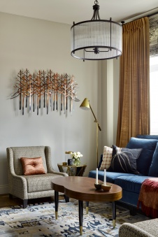 Фото интерьера зоны отдыха квартиры в стиле фьюжн