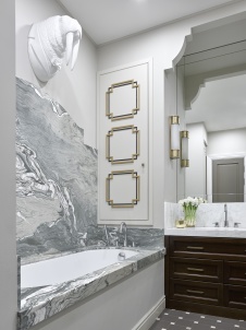 Фото интерьера ванной квартиры в стиле фьюжн