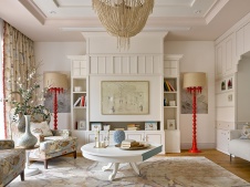 Фото интерьера гостиной квартиры в стиле фьюжн