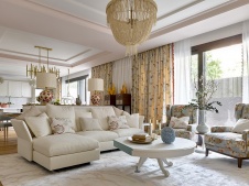 Фото интерьера зоны отдыха квартиры в стиле фьюжн