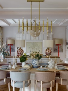 Фото интерьера столовой квартиры в стиле фьюжн