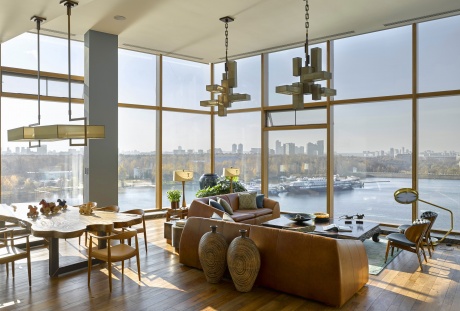 Современная квартира с видом на Москву-реку