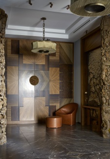 Фото интерьера входной зоны в стиле фьюжн