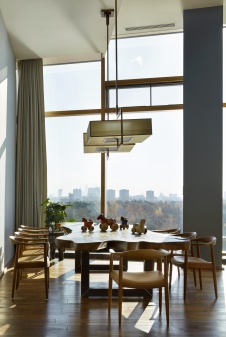 Фото интерьера столовой в стиле фьюжн