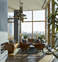 Фото интерьера зоны отдыха в стиле фьюжн