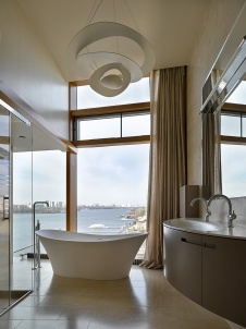 Фото интерьера ванной квартиры в стиле фьюжн