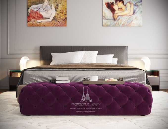 Дизайн спальни в парижском стиле