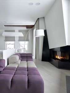 Фото интерьера гостиной дома в стиле минимализм