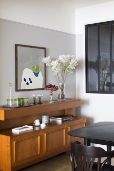 Фото интерьера столовой квартиры в скандинавском стиле