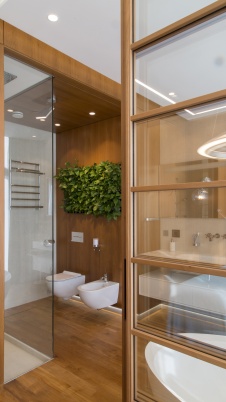 Фото интерьера санузла пентхауса в стиле минимализм